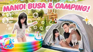 YUKA-CHAN & PAPA BIKIN WATERPARK PRIBADI! MAIN TENDA DAN MANDI BUSA! | vlog