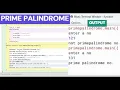 PRIME PALINDROME PROGRAM USING JAVA FUNCTION 10th JAVA FUNCTION 14 PROGRAM 11