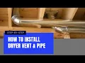 Easy Install of Dryer Vent Ducting and Bracing
