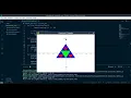 Drawing the Siempinski Triangle in OpenGL python Blender clipping with greiner-Hormann Algorithm