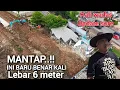 UPDATE MINGG SORE KALI WADAS TERKINI , KALI TETAP 6 METER TIDAK JADI 2 METER TANGGUL SUDAH TERBENTUK