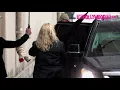Anne Hathaway Gives A Smile & A Wave To Fans While Arriving To Jimmy Kimmel Live! Studios 1.14.19