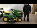 Removing and Reinstalling Powerflow on X390 John Deere lawn tractor