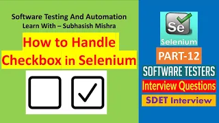 12 - HowTo Handle CheckBox In Selenium