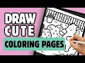 Draw Cozy Coloring Book Pages Without AI - Procreate Tutorial