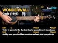 Wonderwall - Oasis Guitar Chords Tutorial with