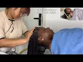 ASMR CHINESE SCALP MASSAGE ON BRAIDS ASMR