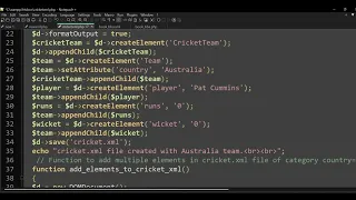 BBACA-PHP XML Example with DOM