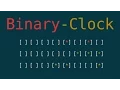 Binary-Clock themed colored binary clock