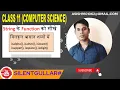 What is isfunction of string define isdigit function explain isspace islower isupper