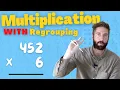multiplication 3 digit by 1 digit with regrouping The Maths Guy