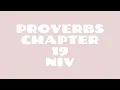 Proverbs 19 NIV Read by a Black Woman Spoken Word Style Bible Noir