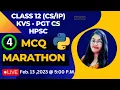 MCQ Marathon - 4 Python MCQS CBSE Class 12 CS KVS PGT Computer Science HPSC