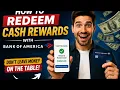 How to redeem cash rewards with Bank of America
