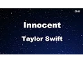 Download Lagu Innocent - Taylor Swift Karaoke【No Guide Melody】