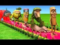 Download Lagu Long Slide Game With Cow Elephant Gorilla Hippopotamus Tiger 3d Animal Game Funny 3d Animals