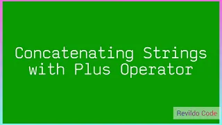 Concatenating strings with plus operator in javascript