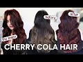 Dark Red Cherry Cola Hair Color How to Formulate Burgundy Redhead without Bleach easy tutorial