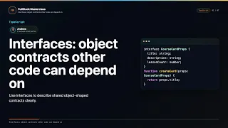 Interfaces Explained FullStack Masterclass TypeScript Course
