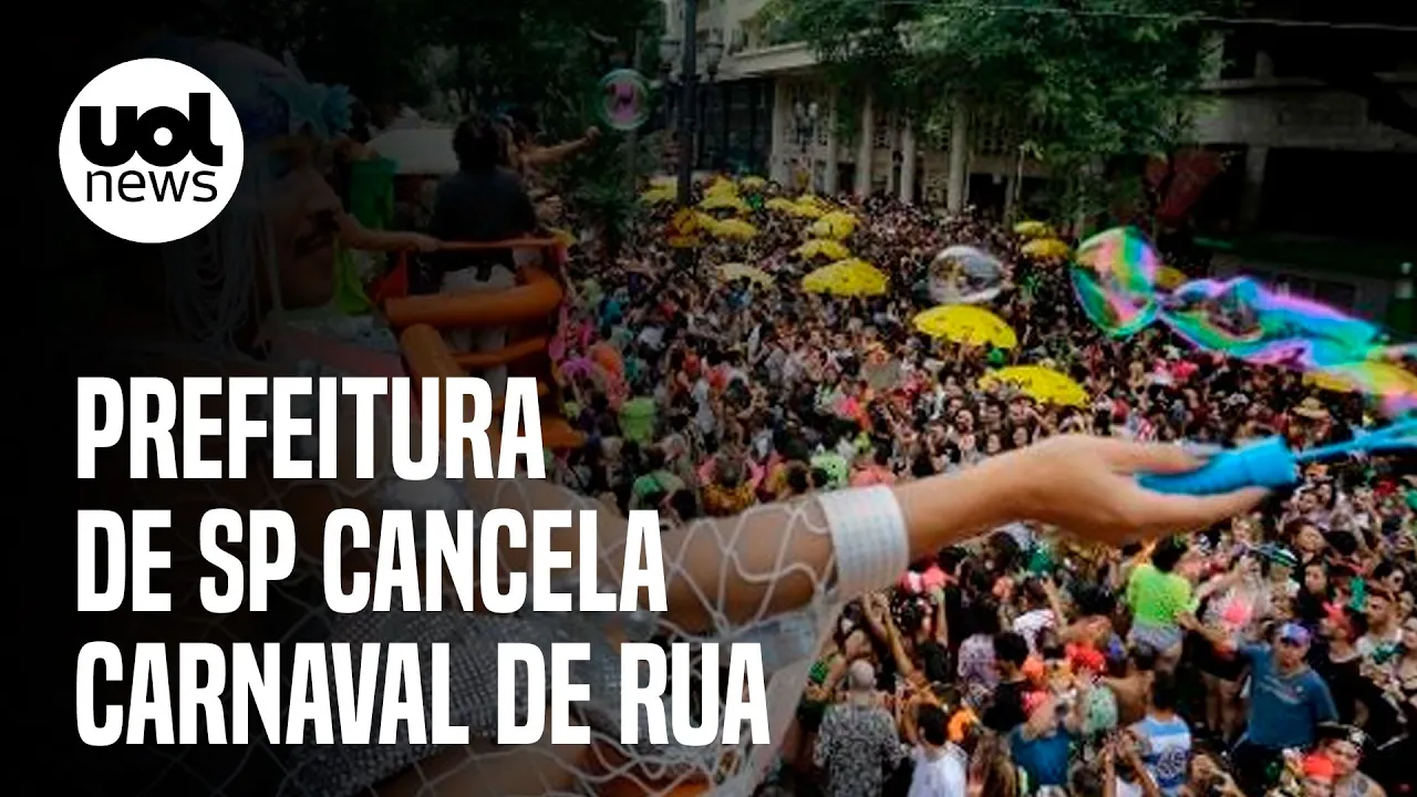 Carnaval de rua é cancelado em São Paulo