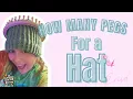 Loom Knit Hat Size Chart with Bulky Yarn Peg Counts for 12 40 Peg Looms