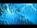 Lagu Torrential Rain \u0026 Powerful Thunder on a Metal Roof on a Stormy Night in a Cabin to Sleep and Relax