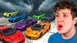 ROBANDO COCHES en un TORNADO en GTA 5! 🚘🌪️ (Mods)