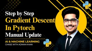 PyTorch Gradient Descent Tutorial - Manual Linear Regression for Beginners