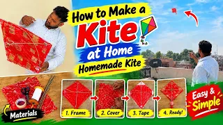 How to make a kite at Home 🪁Homemade kite #kite 