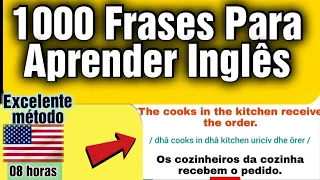 1000 Frases para Aprender Inglês dormindo.? 8 horas de Prática Inglês. Excelente método.