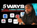 5 Ways To Fake A Direct Deposit For Bank Bonuses