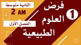 فرض مقترح في العلوم الطبيعية للسنة الثانية متوسط للفصل الأول 