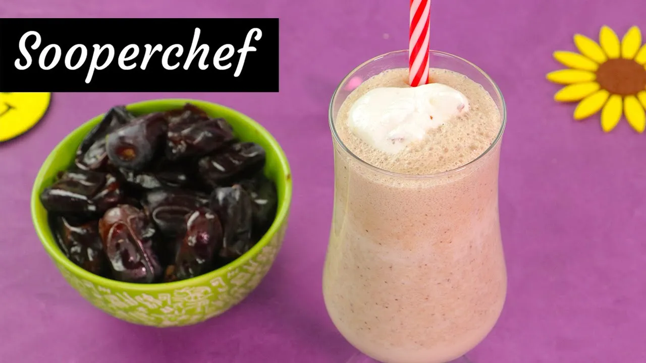 Dates Milkshake Recipe   Dates Milkshake For Weight Gain By SooperChef