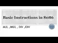 8086 Assembly Language For Beginners Part 07 Basic Instructions MUL DIV