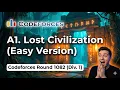 A1 Lost Civilization Easy Codeforces Round 1082 Div 1 Stack Greedy Trick Explained