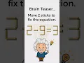 Hardest Matchstick Equation Puzzle Can You Solve It