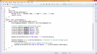 Java Essentials - Priority queue in java