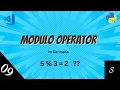 09 Modulo operator Python In Kannada