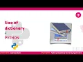 how to find size of dictionary in python