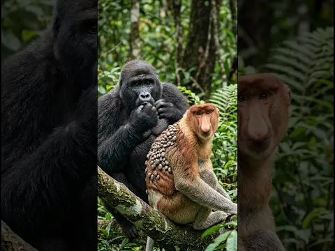 🐒 ¡El Sanador Inesperado! La Increíble Labor del Gran Gorila #animals #wildlife #animallife