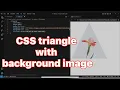 CSS triangle with background image
