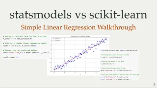 statsmodels or scikit-learn Introduction to Simple Linear Regression with Python
