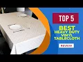 Top 5 Best Heavy Duty Vinyl Tablecloth for 2025 Reviewed - Best Vinyl Tablecloths