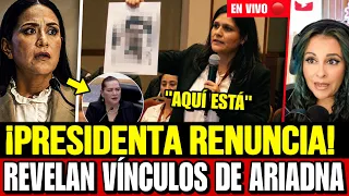 ¡PRESIDENTA RENUNCIA! Revelan los VÍNCULOS de Ariadna Montiel