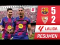 BARCELONA gets revenge and crushes SEVILLA 5-2 with a RAPHINHA HAT-TRICK Gavi returns La Liga