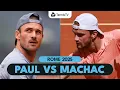 Tommy Paul vs Tomas Machac Gripping Match Rome 2025 Highlights