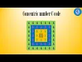 Concentric squares code in C language
