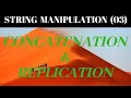 Concatenation Replication Of Strings In Python
