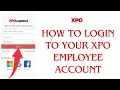 How To LOgin To XPO Employee Account
