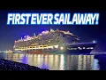 Lagu Disney Adventure FIRST Sail Away from Port Canaveral!